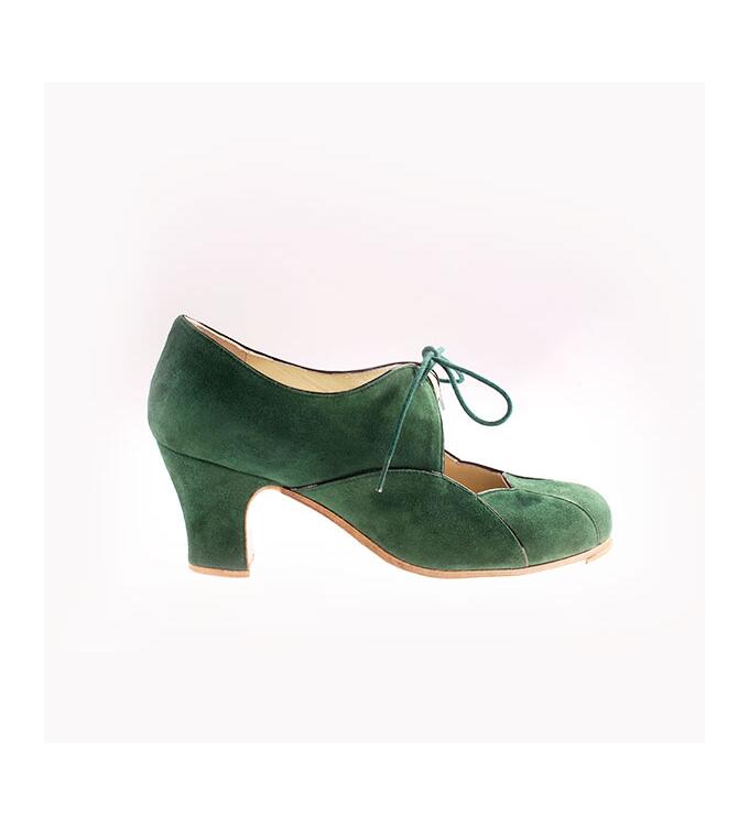 Zapato Flamenco Acuarela Cordones