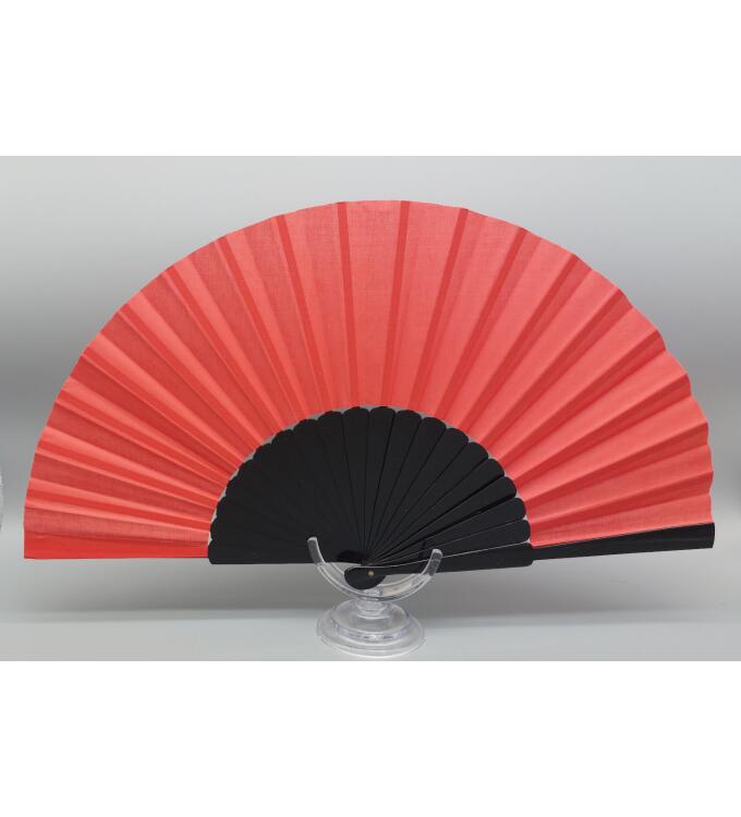 Flamenco Übungsfächer lackiert 32 cm schwarz bordeaux