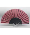 Flamenco Übungsfächer lackiert 32 cm schwarz bordeaux