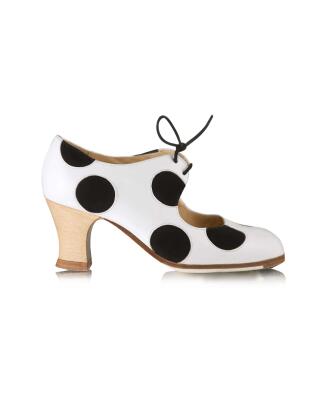 Zapato Flamenco Lunares Cordones