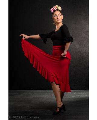 Azabache R 1, falda flamenca