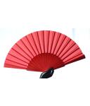 Flamenco Übungsfächer lackiert einfarbig, Tanzgröße 32 cm lang