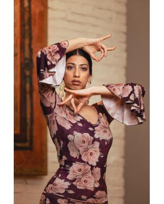 Langarmbody Cejilla Estampado Einzelstück Gr. M