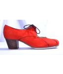 Zapato Flamenco Acuarela Cordones