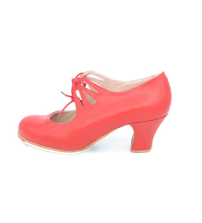 Flamencoschuh Cordones Calados Einzelpaar rot Gr. 39