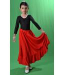 Falda Flamenca Niña "Candela" negro o rojo