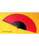 Flamenco Tanzfächer  für Linkshänder 32 cm schwarz rot