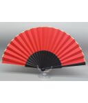 Abanico Pericon de Baile Flamenco Profesional liso 32 cm negro rojo rojo