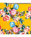 Koshibo-Crespon gelb mit Blumen Rest 1,7 m