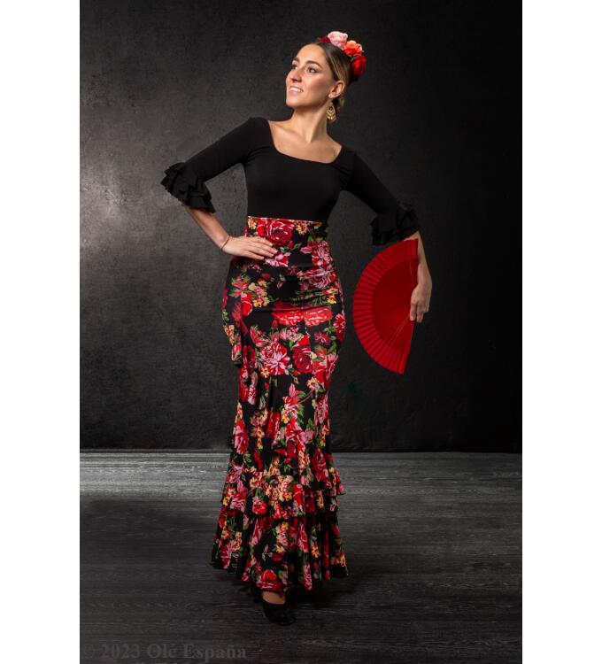 Falda de Flamenco Olè España Mariella Estampado