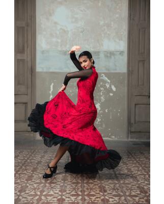 Vestido Flamenco Encanto Estampado