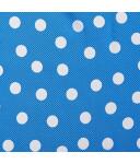 0,9 m Koshibo-Crespon türkis mit weißen Punkten (20 mm)