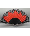 Abanico Pericón de Baile Flamenco con Puntilla 32 cm