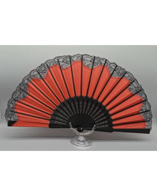 Abanico Pericón de Baile Flamenco con Puntilla 32 cm