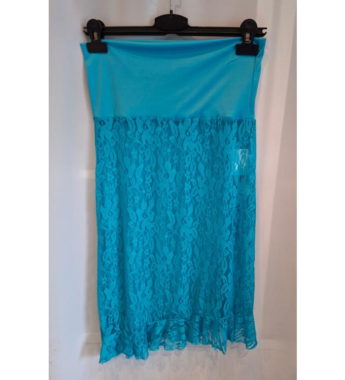 Flamenco Überrock Einzelstücke in Türkis Gr. 38