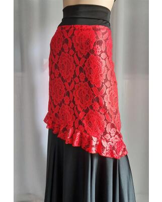 Flamenco Überrock Einzelstücke in Türkis...