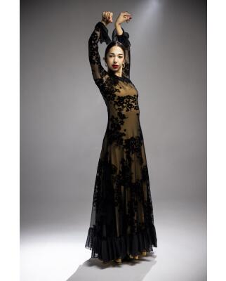 Flamencokleid Raíz Einzelstück Gr. S / L 131cm