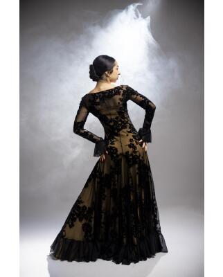 Flamencokleid Raíz Einzelstück Gr. S / L 131cm