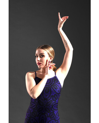 Flamencokleid Rus Einzelstück Gr. S (Farbe Ocker)