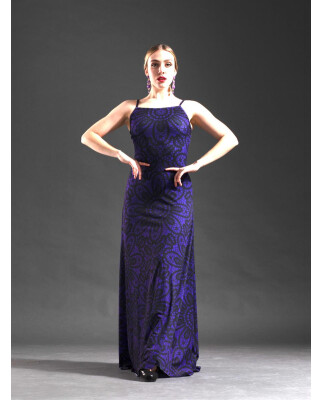 Flamencokleid Rus Einzelstück Gr. S (Farbe Ocker)