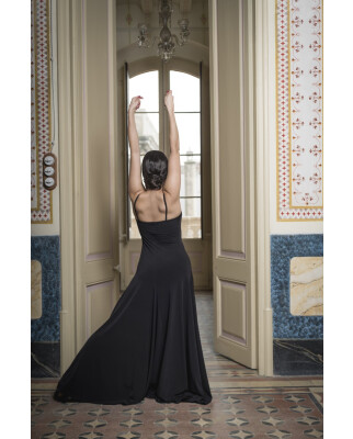 Flamencokleid Rus Einzelstück Gr. S (Farbe Ocker)