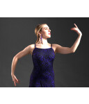 Flamencokleid Rus Einzelstück Gr. S (Farbe Ocker)