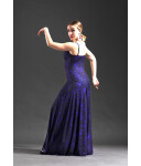 Flamencokleid Rus Einzelstück Gr. S (Farbe Ocker)