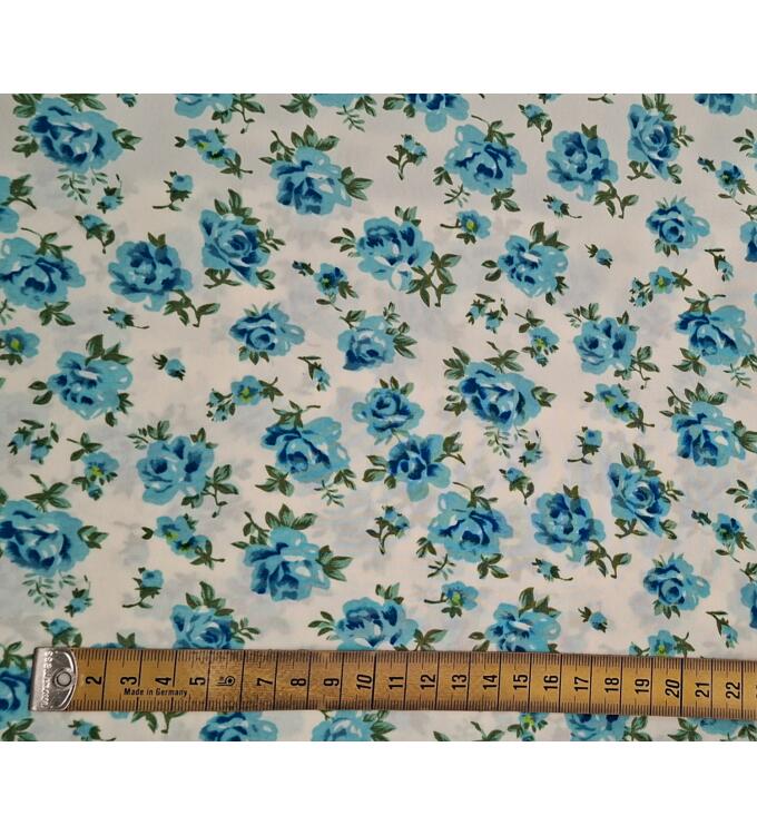 Koshibo-Crespon creme mit kleinen Blumen Rest 4,0 m