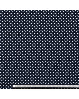 Koshibo-Crespon schwarz mit weißen Punkten (4 mm)