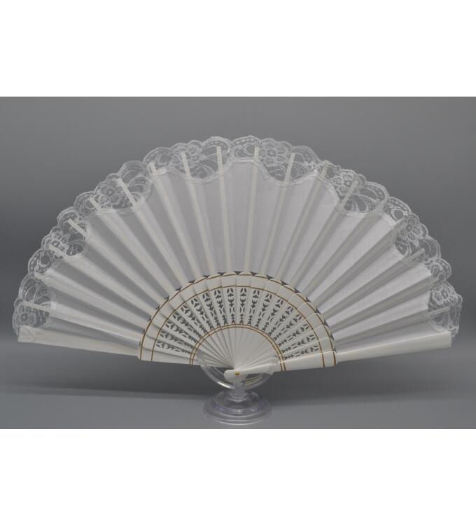 Tanzfächer mit Spitzen, Tanzgröße 32 cm lang