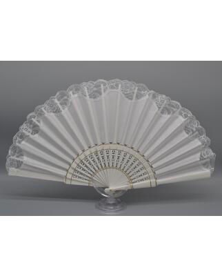 Abanico Pericón de Baile Flamenco con Puntilla 32 cm