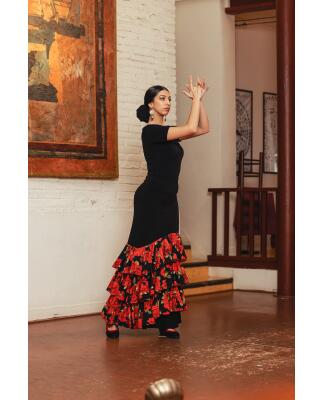 Falda de Flamenco Jerez Crespon