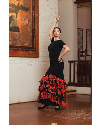 Falda de Flamenco Jerez Crespon