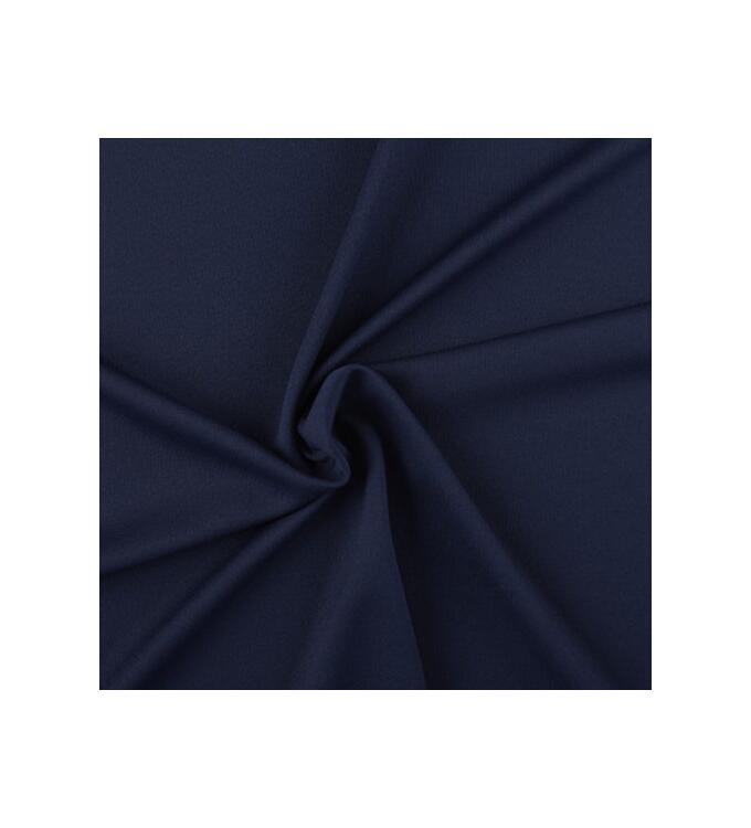 Polyesterjersey (Punto) marineblau