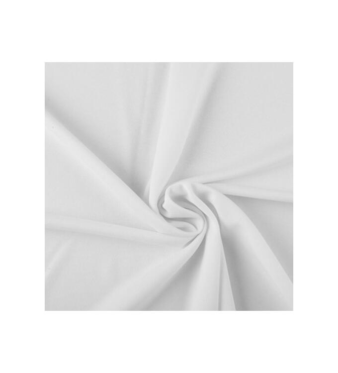 Polyesterjersey (Punto) weiss