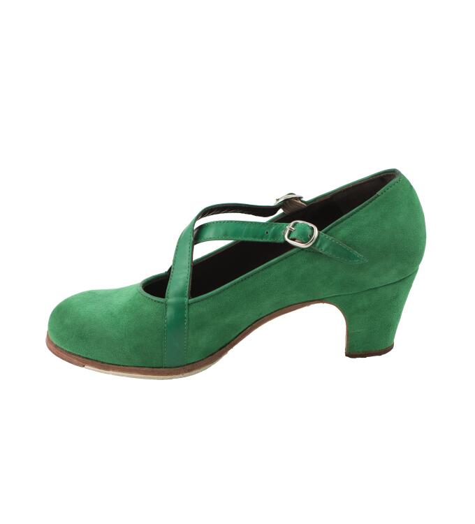 Flamencoschuh Gallardo Dos Correas Glattleder
