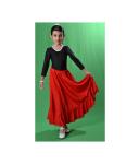Flamenco Kinderrock "Candela" schwarz oder rot rot 122 (4)