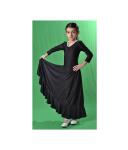 Flamenco Kinderrock "Candela" schwarz oder rot rot 122 (4)