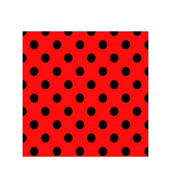 Koshibo-Crespon rot mit schwarzen Punkten (23 mm)