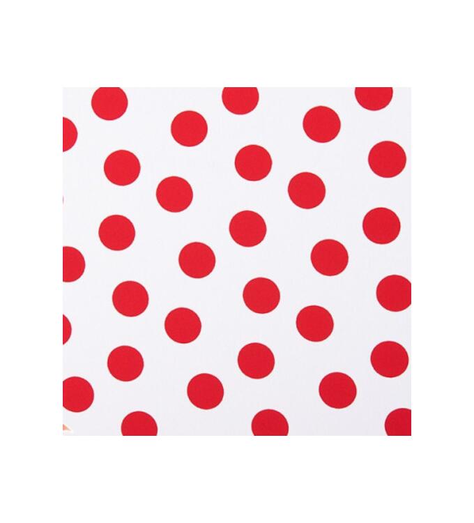 Koshibo-Crespon weiß mit roten Punkten (23 mm)