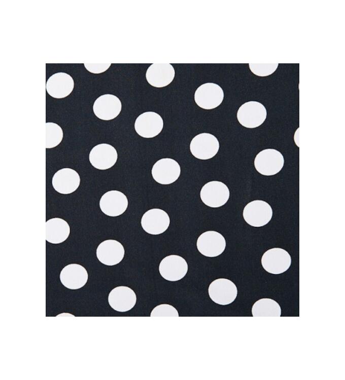 Koshibo-Crespon schwarz mit weißen Punkten (23 mm)