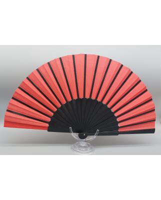 Flamenco Übungsfächer lackiert 32 cm schwarz rot