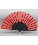 Flamenco Übungsfächer lackiert 32 cm schwarz rot