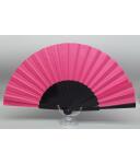 Flamenco practice Fan 32 cm black fuxia