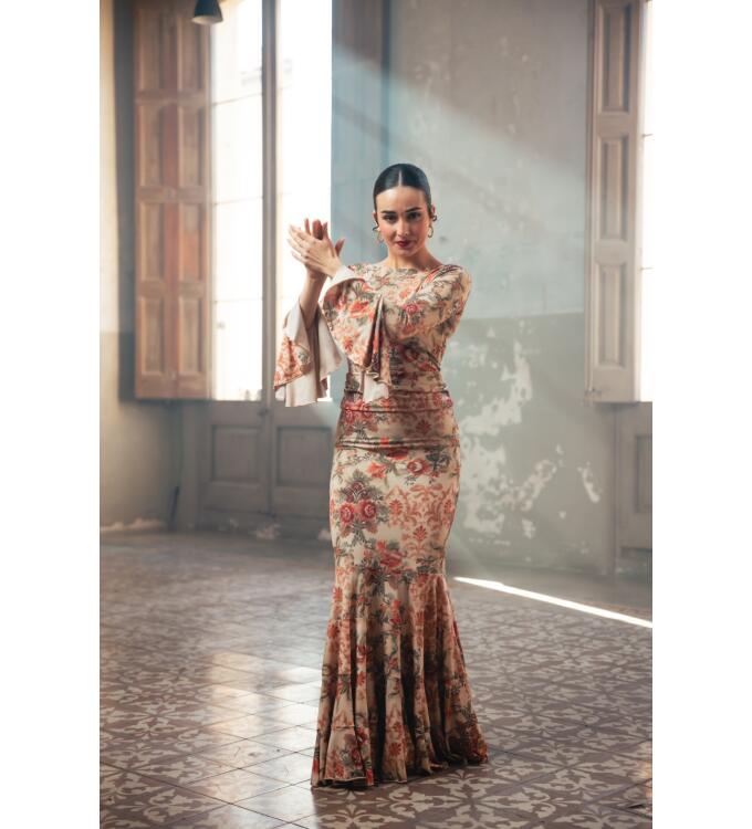 Flamenco Skirt Maule estampado