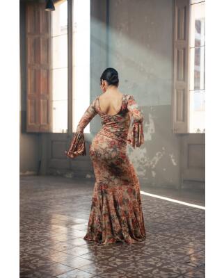 Flamenco Skirt Maule estampado