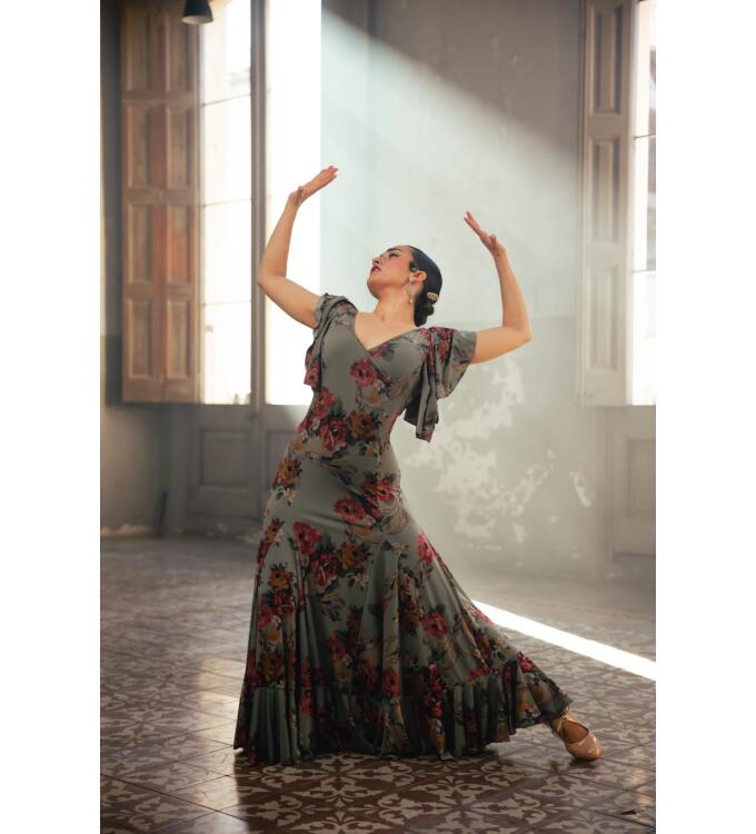 Flamenco Dress Olas estampado