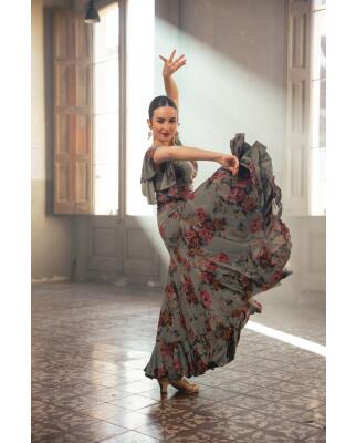 Flamenco Dress Olas estampado