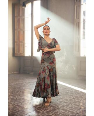 Flamenco Dress Olas estampado