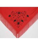 Embroidered triangular scarf 426 SB (extra-large dance size)